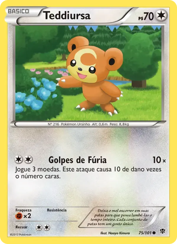 Teddiursa — Explosão de Plasma 75 Portuguese Pokémon card