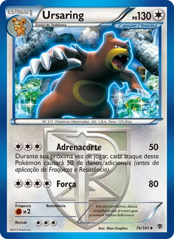 Ursaring — Explosão de Plasma 76 Portuguese Pokémon card