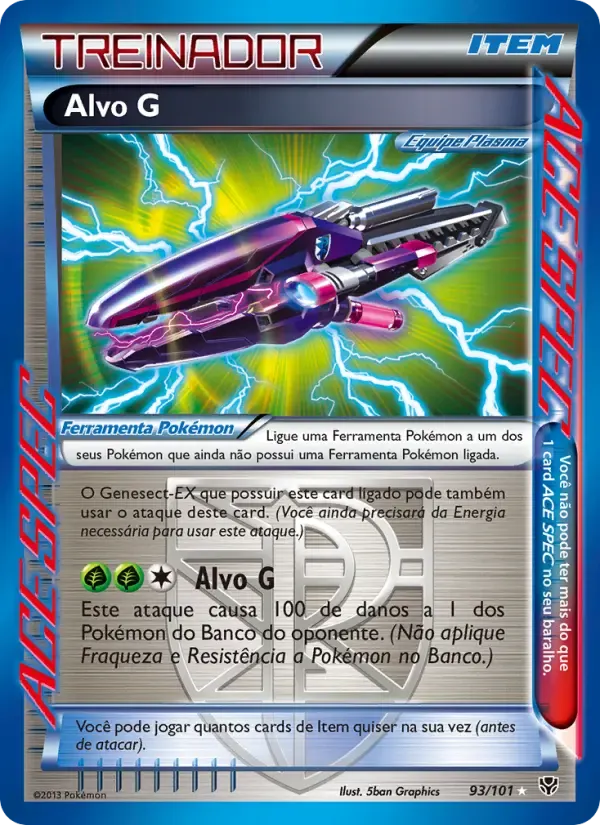 Alvo G — Explosão de Plasma 93 Portuguese Pokémon card