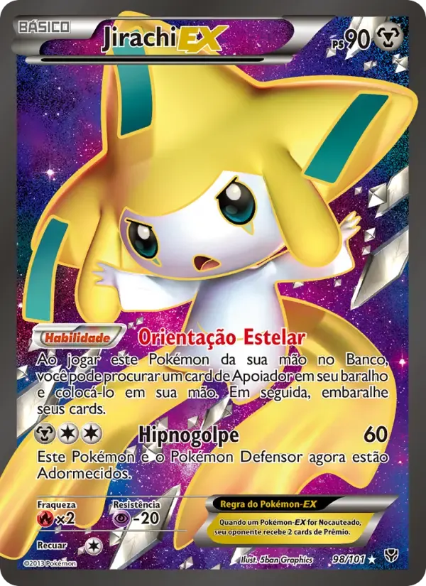 Jirachi-EX — Explosão de Plasma 98 Portuguese Pokémon card