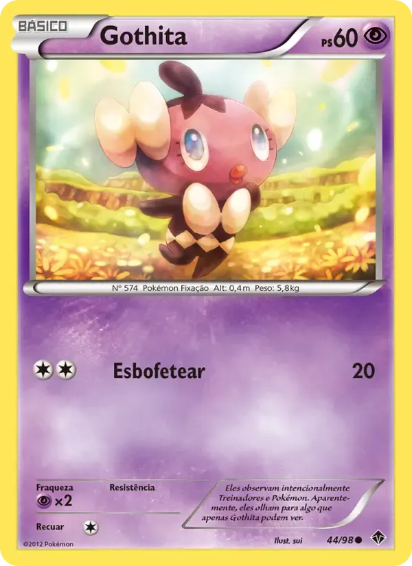 Gothita — Poderes Emergentes 44 Portuguese Pokémon card