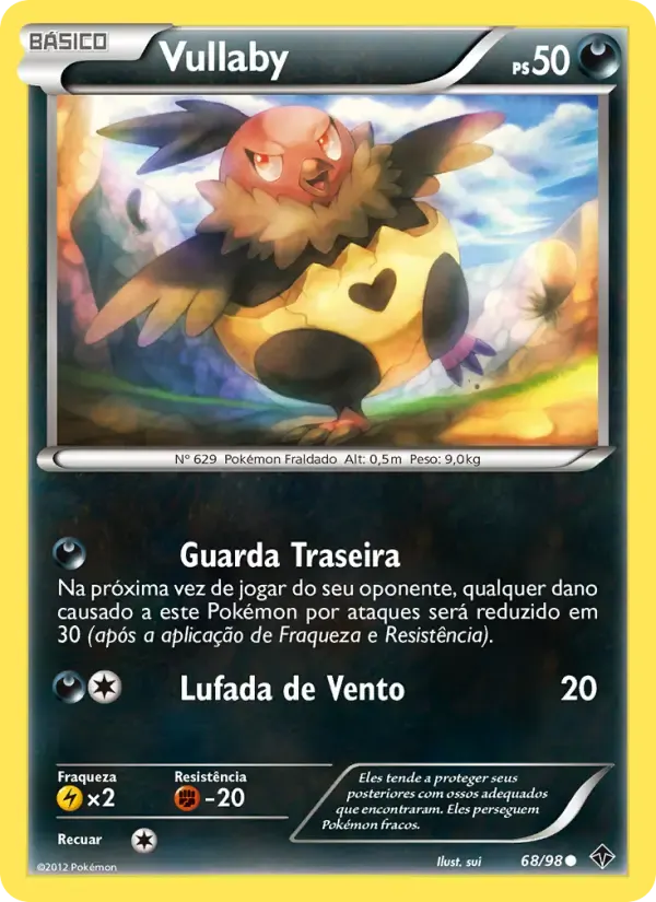 Vullaby — Poderes Emergentes 68 Portuguese Pokémon card