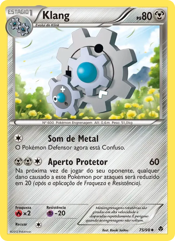 Klang — Poderes Emergentes 75 Portuguese Pokémon card