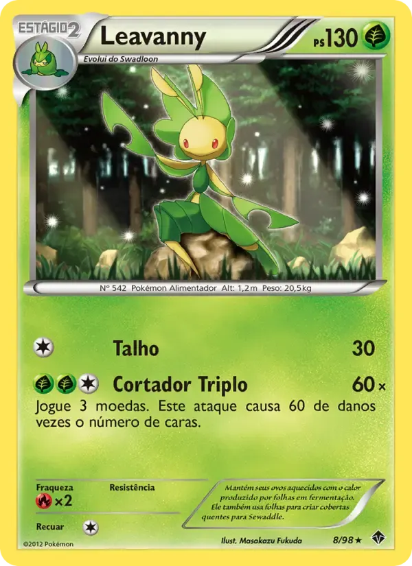 Leavanny — Poderes Emergentes 8 Portuguese Pokémon card