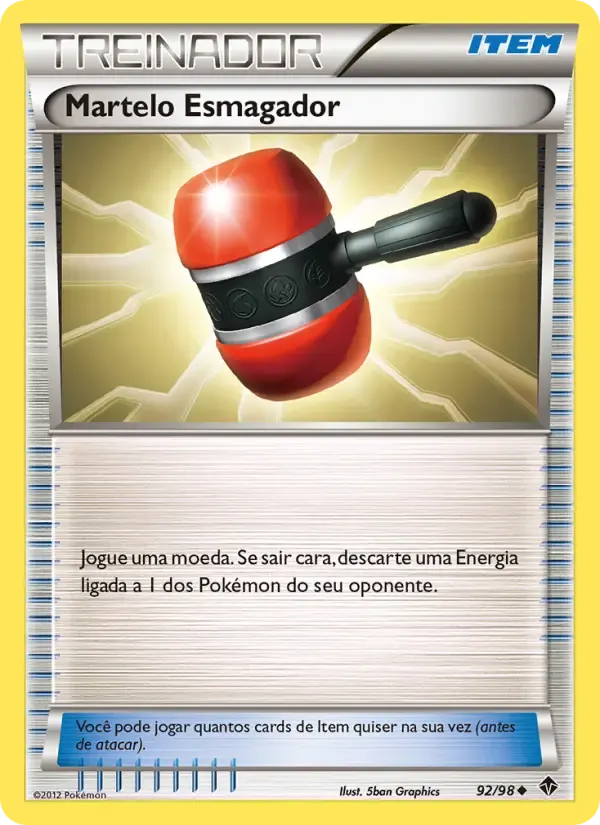 Martelo Esmagador — Poderes Emergentes 92 Portuguese Pokémon card