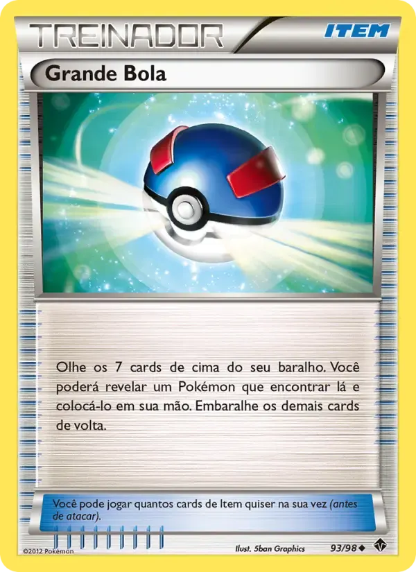 Grande Bola — Poderes Emergentes 93 Portuguese Pokémon card