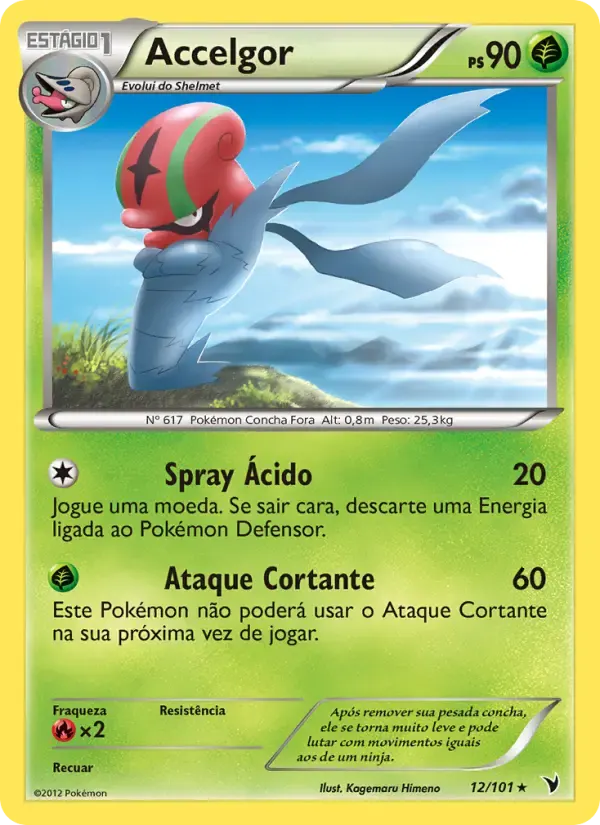 Accelgor — Vitórias Nobres 12 Portuguese Pokémon card