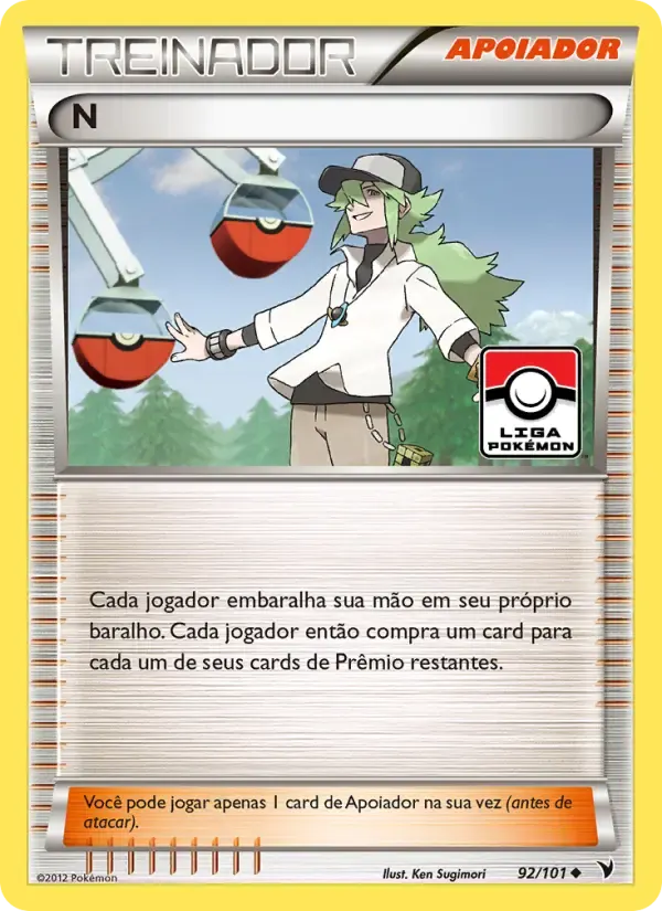 N — Vitórias Nobres 92 Portuguese Pokémon card