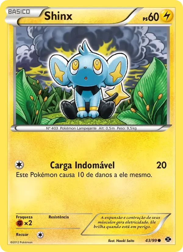 Shinx — Próximos Destinos 43 Portuguese Pokémon card