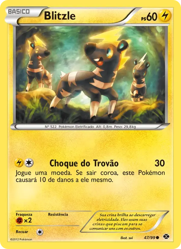 Blitzle — Próximos Destinos 47 Portuguese Pokémon card