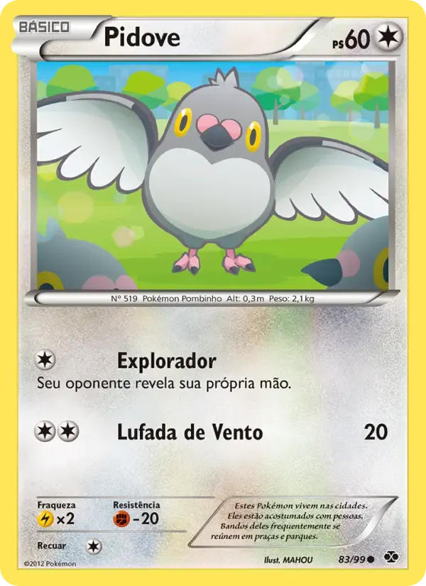 Pidove — Próximos Destinos 83 Portuguese Pokémon card