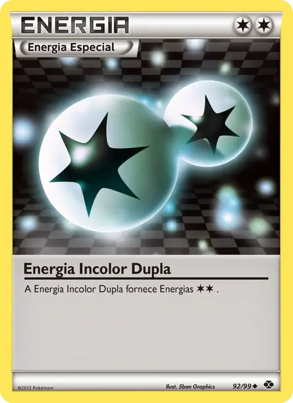 Energia Incolor Dupla — Próximos Destinos 92 Portuguese Pokémon card