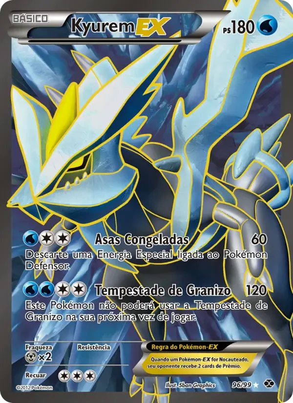 Kyurem-EX — Próximos Destinos 96 Portuguese Pokémon card