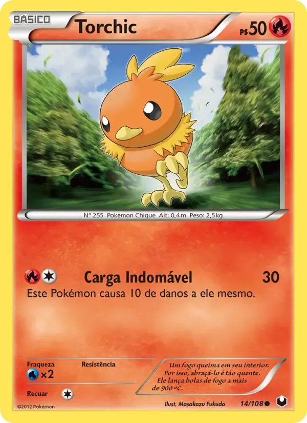 Torchic — Exploradores da Escuridão 14 Portuguese Pokémon card