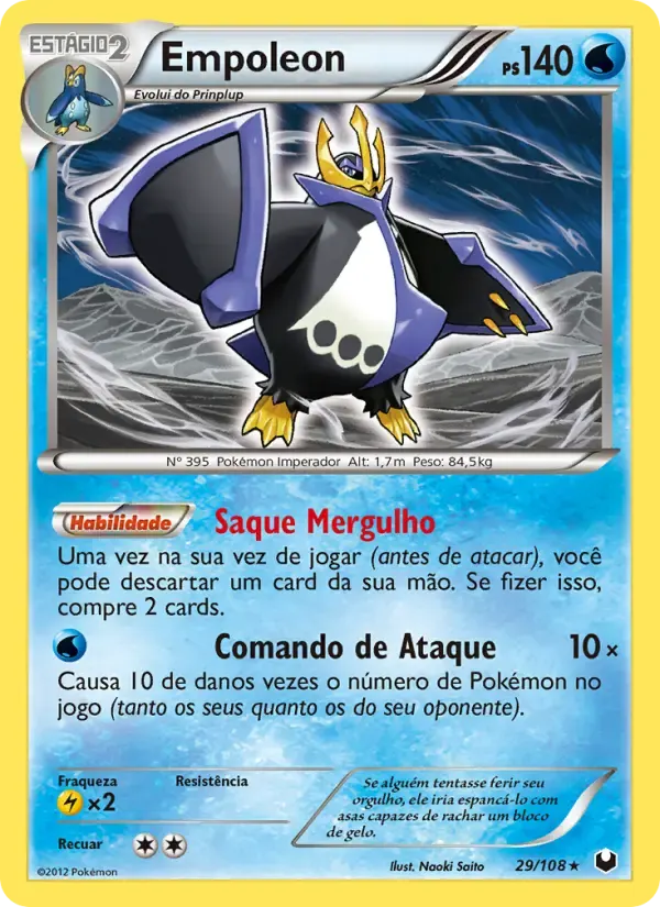 Empoleon — Exploradores da Escuridão 29 Portuguese Pokémon card