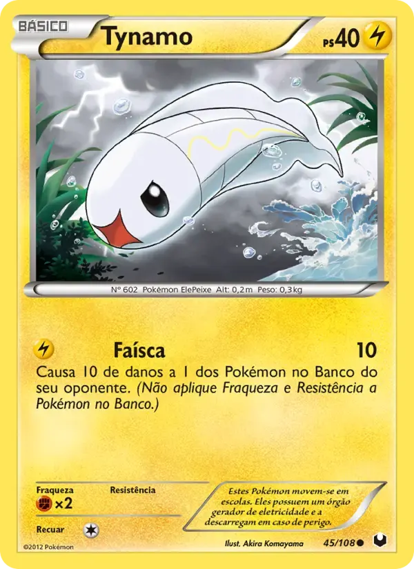 Tynamo — Exploradores da Escuridão 45 Portuguese Pokémon card