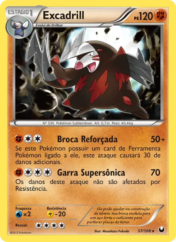 Excadrill — Exploradores da Escuridão 57 Portuguese Pokémon card