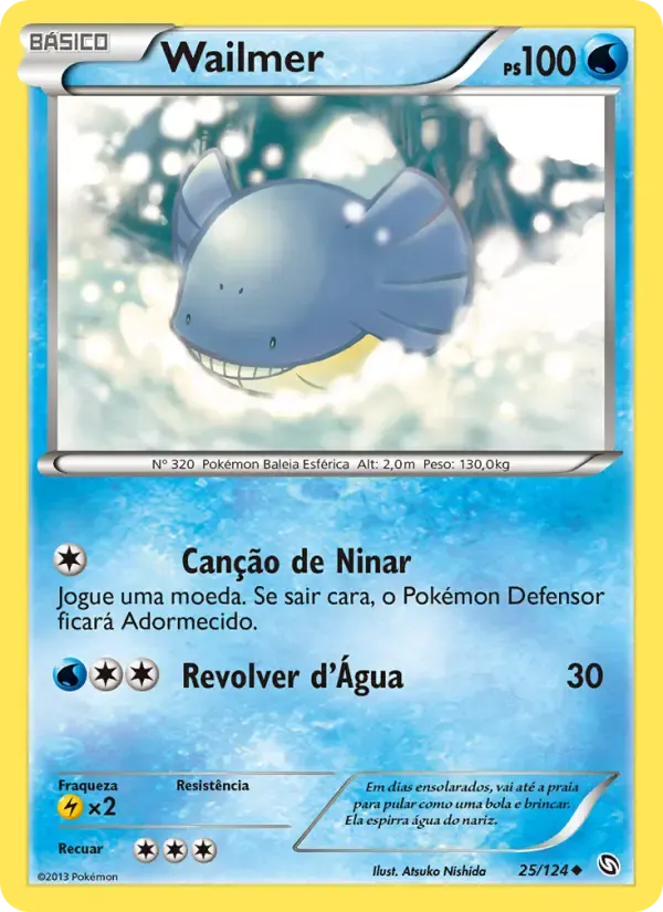 Wailmer — Dragões Enaltecidos 25 Portuguese Pokémon card
