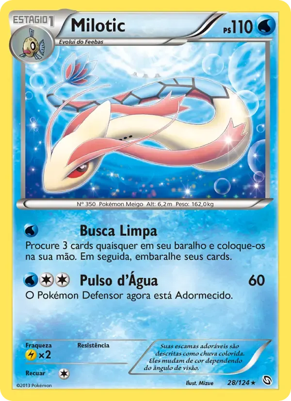 Milotic — Dragões Enaltecidos 28 Portuguese Pokémon card