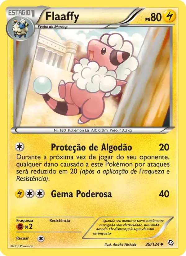 Flaaffy — Dragões Enaltecidos 39 Portuguese Pokémon card