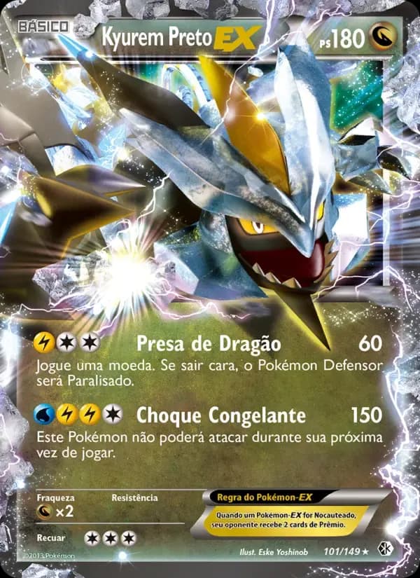 Kyurem Preto-EX — Fronteiras Cruzadas 101 Portuguese Pokémon card