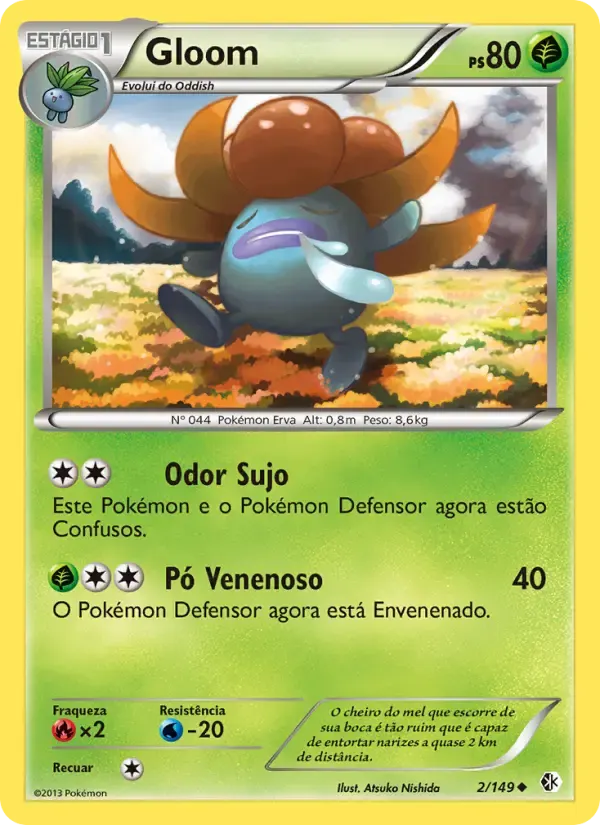 Gloom — Fronteiras Cruzadas 2 Portuguese Pokémon card