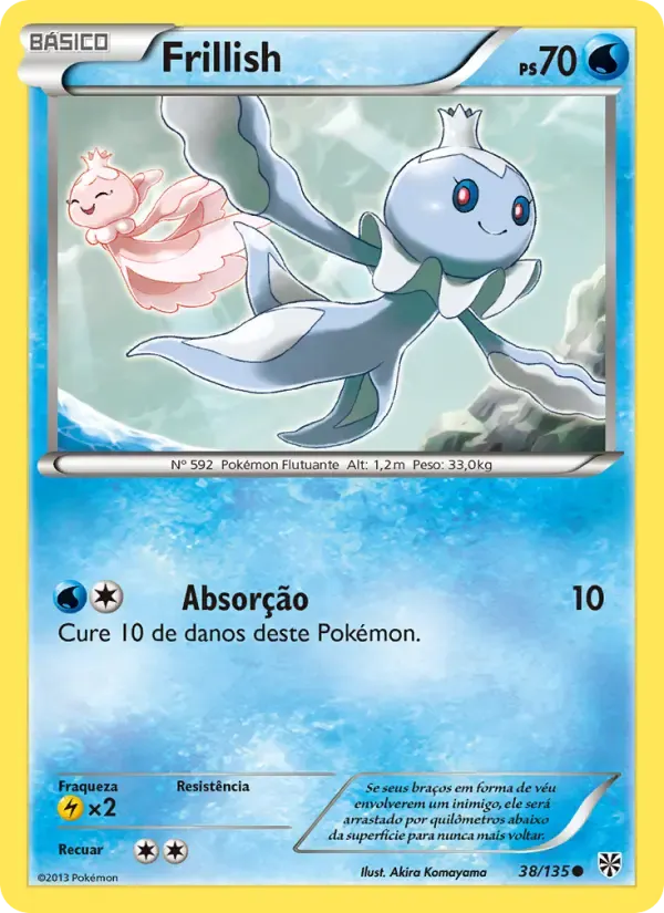 Frillish — Tempestade de Plasma 38 Portuguese Pokémon card