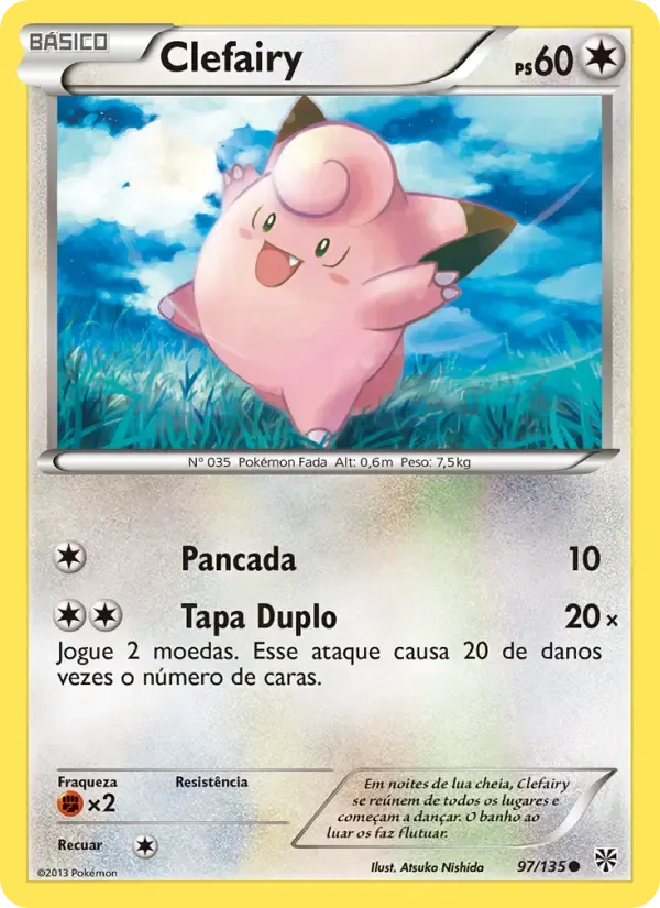 Clefairy — Tempestade de Plasma 97 Portuguese Pokémon card