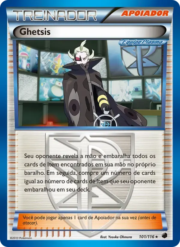 Ghetsis — Congelamento de Plasma 101 Portuguese Pokémon card