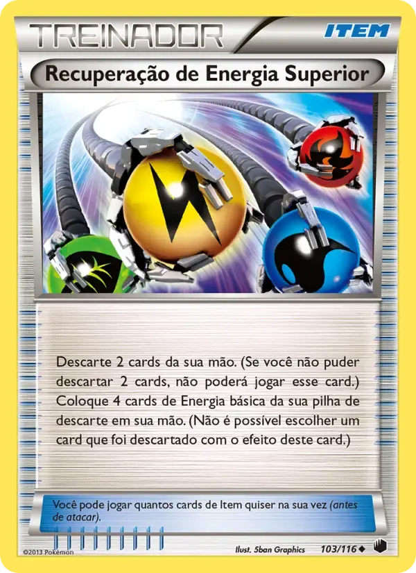 Recuperação de Energia Superior — Congelamento de Plasma 103 Portuguese Pokémon card