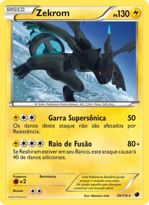 Zekrom — Congelamento de Plasma 39 Portuguese Pokémon card