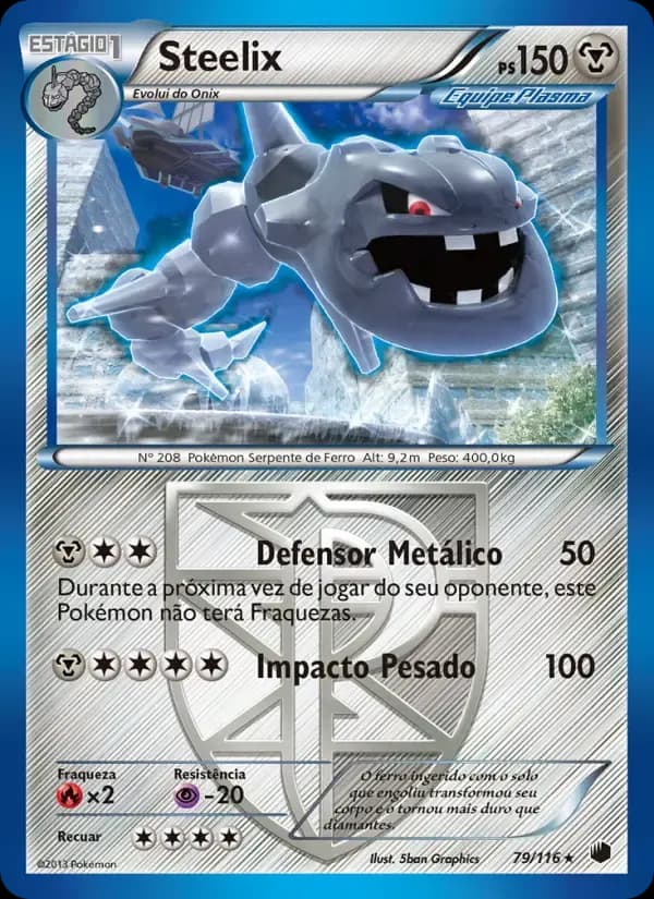 Steelix — Congelamento de Plasma 79 Portuguese Pokémon card