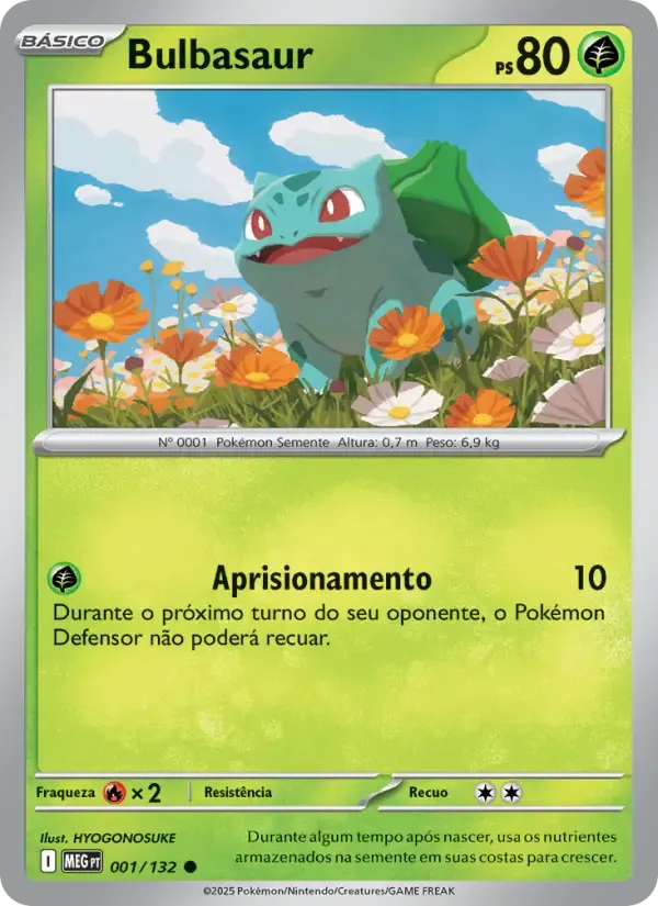 Bulbasaur — Megaevolução 1 Portuguese Pokémon card