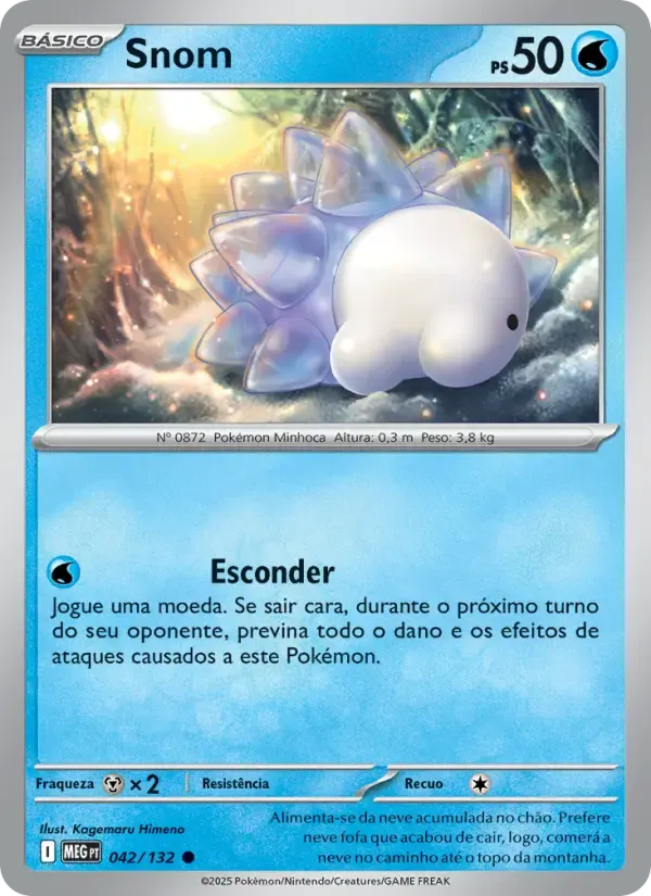 Snom — Megaevolução 42 Portuguese Pokémon card