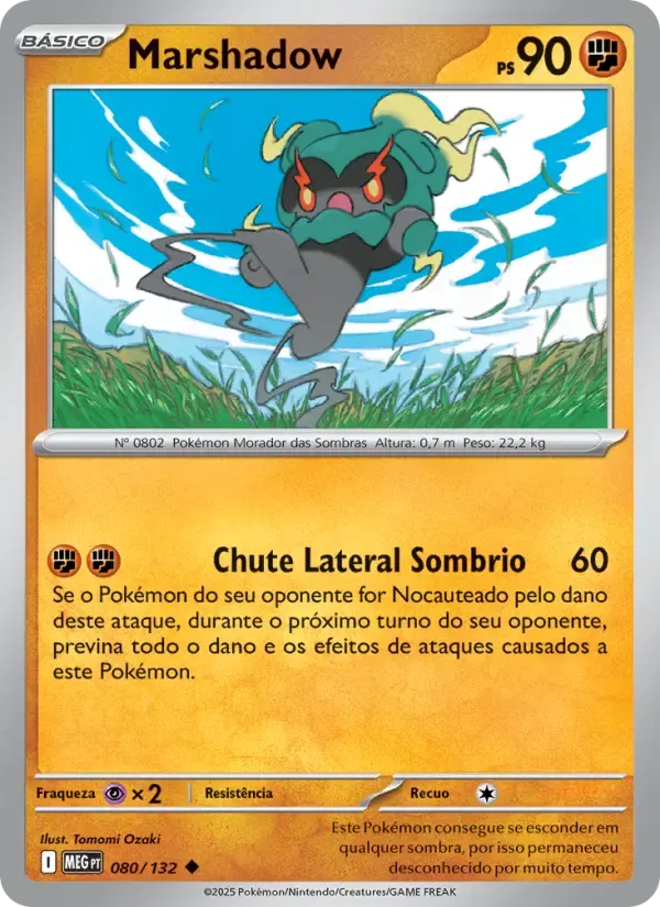 Marshadow — Megaevolução 80 Portuguese Pokémon card