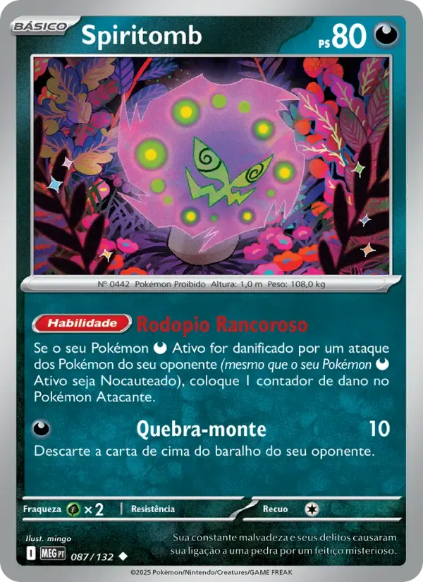 Spiritomb — Megaevolução 87 Portuguese Pokémon card