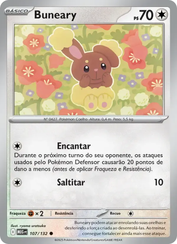 Buneary — Megaevolução 107 Portuguese Pokémon card