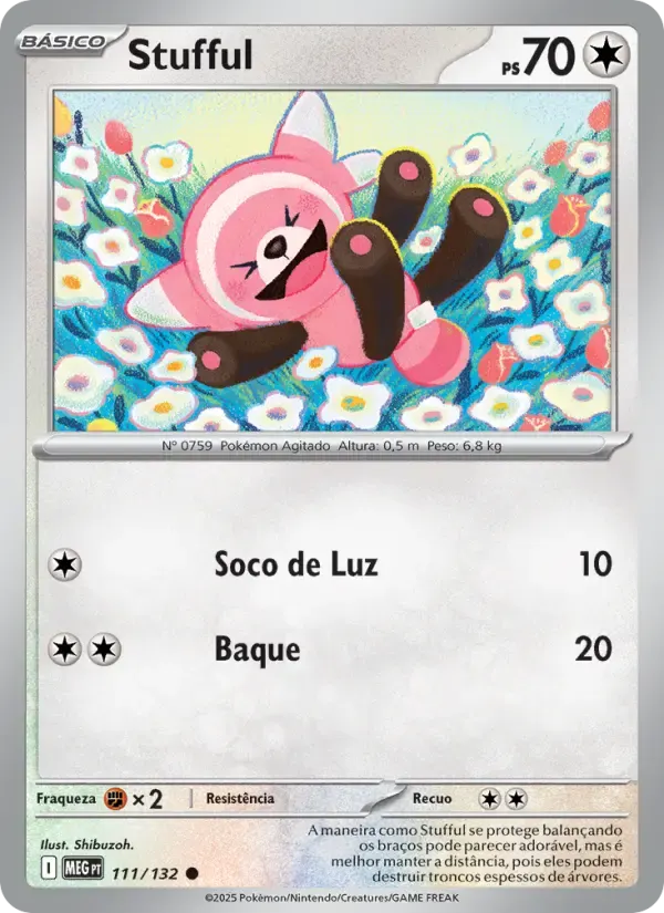 Stufful — Megaevolução 111 Portuguese Pokémon card