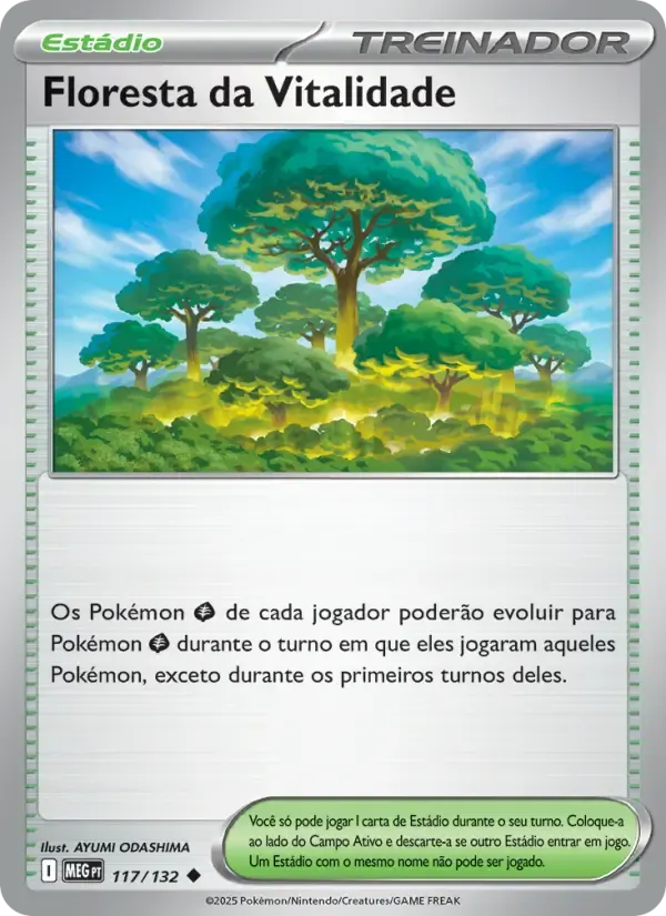 Floresta da Vitalidade — Megaevolução 117 Portuguese Pokémon card