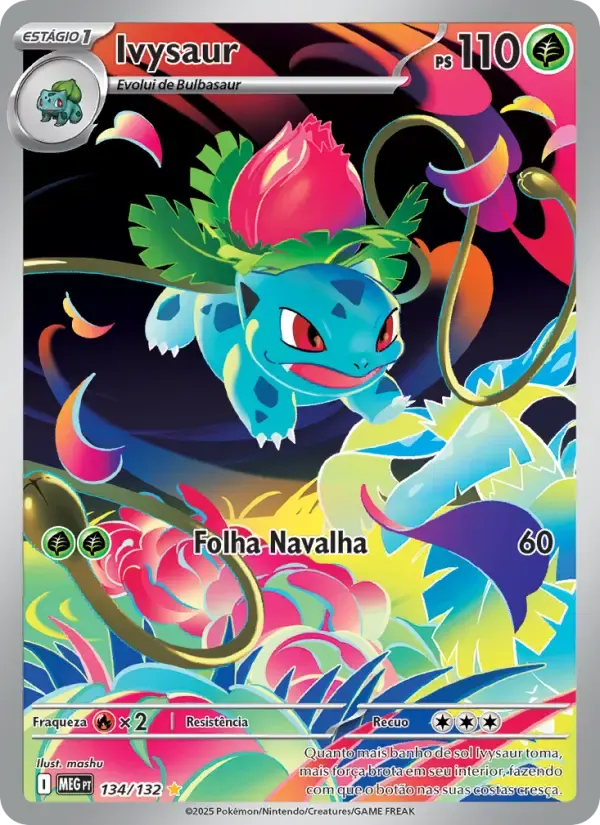 Ivysaur — Megaevolução 134 Portuguese Pokémon card