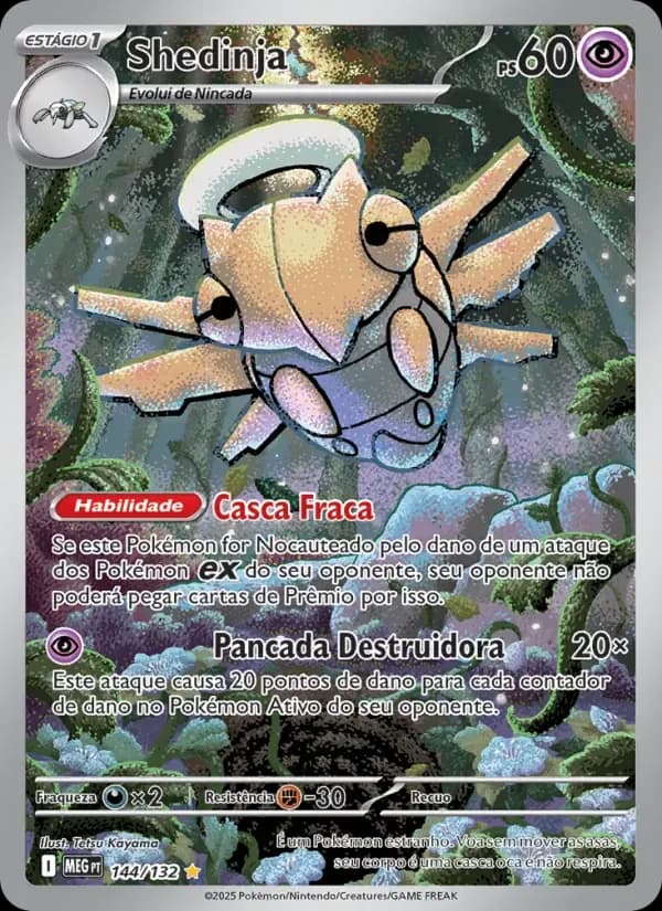 Shedinja — Megaevolução 144 Portuguese Pokémon card
