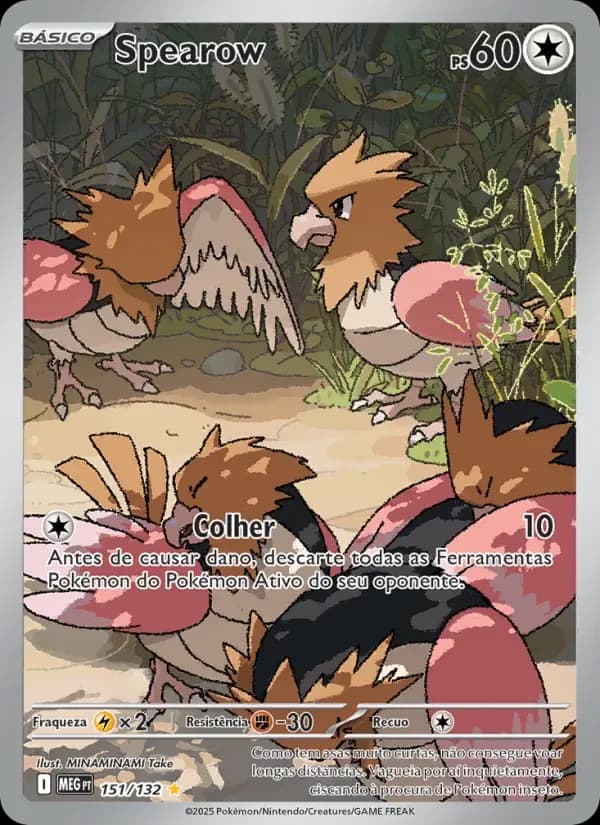 Spearow — Megaevolução 151 Portuguese Pokémon card