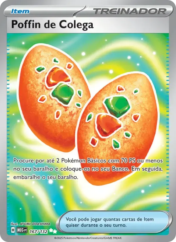 Poffin de Colega — Megaevolução 167 Portuguese Pokémon card