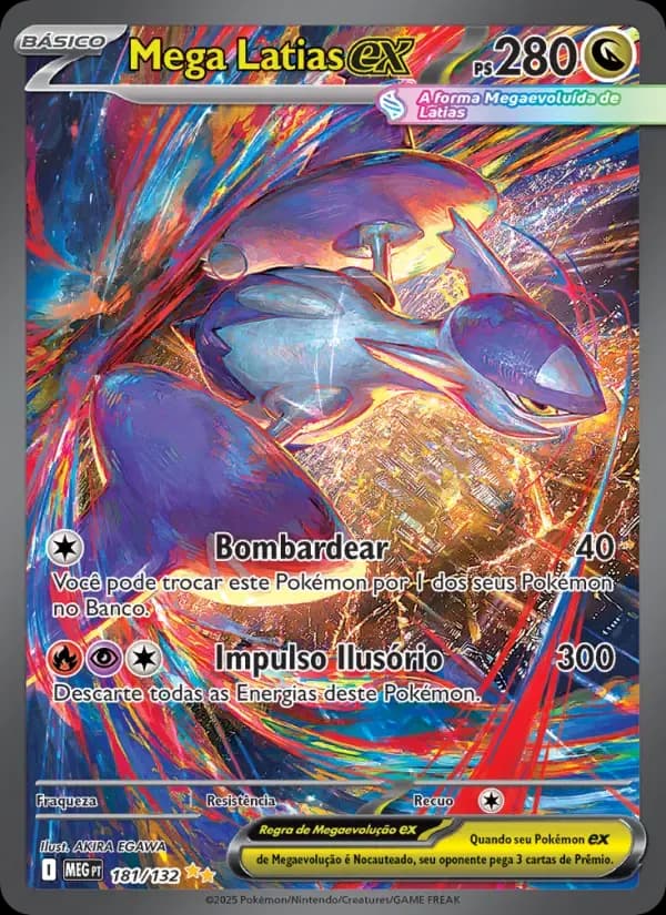 Mega Latias ex — Megaevolução 181 Portuguese Pokémon card