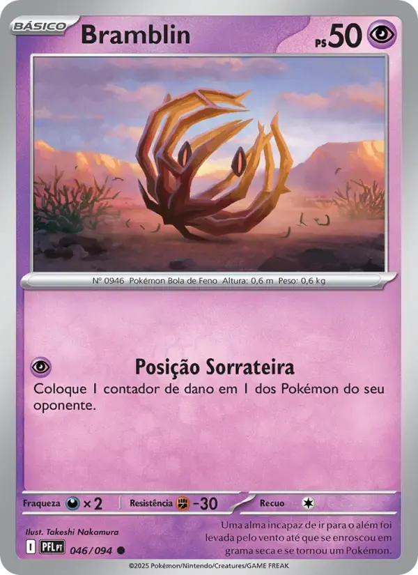 Bramblin — Fogo Fantasmagórico 46 Portuguese Pokémon card