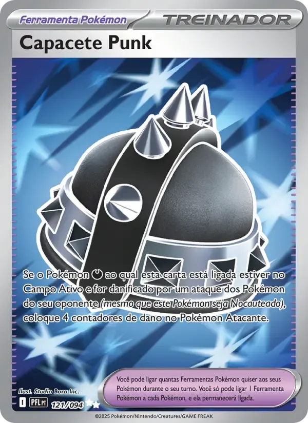 Capacete Punk — Fogo Fantasmagórico 121 Portuguese Pokémon card