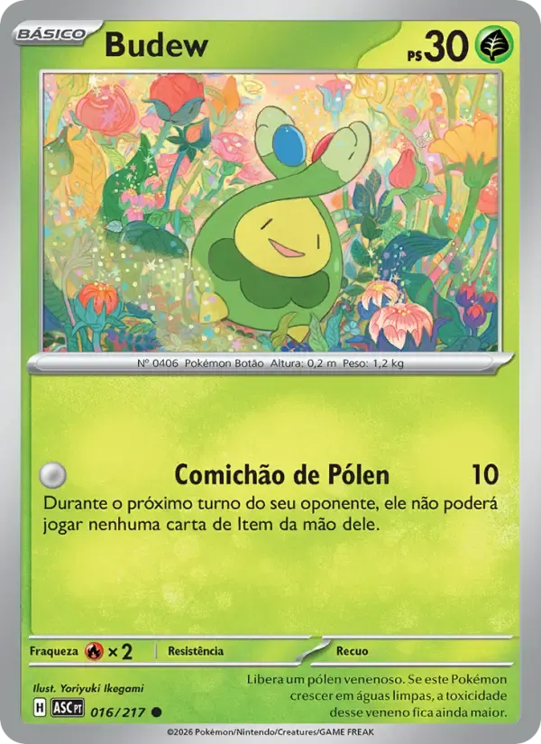 Budew — Heróis Excelsos 16 Portuguese Pokémon card