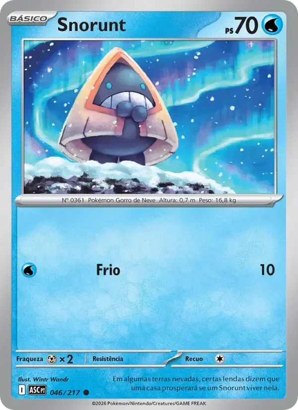 Snorunt — Heróis Excelsos 46 Portuguese Pokémon card