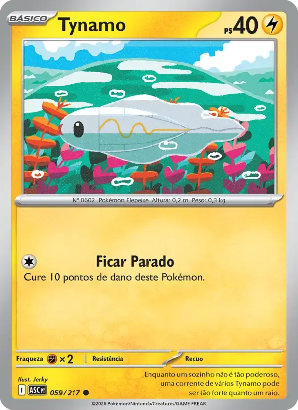 Tynamo — Heróis Excelsos 59 Portuguese Pokémon card