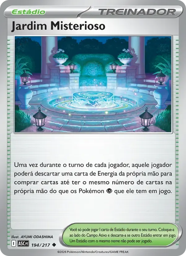 Jardim Misterioso — Heróis Excelsos 194 Portuguese Pokémon card